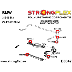 STRONGFLEX|036140A: Rear suspension bush kit SPORT BMW Series 3 IV 98-07 E46 00-06 M3 Z4 I 02-08 E85/E86 M 06-08 2
