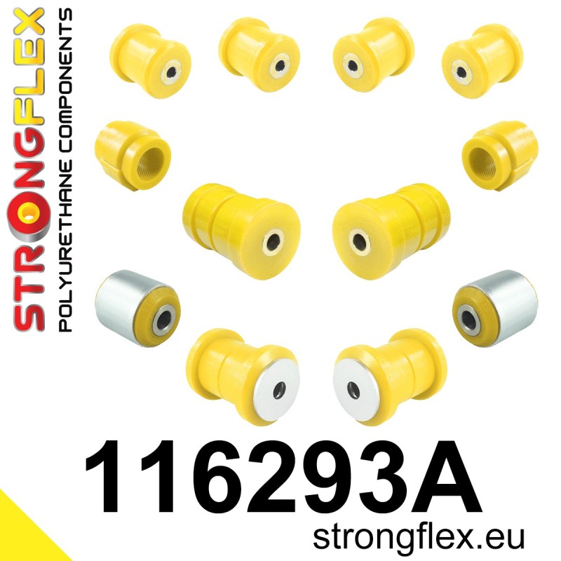 STRONGFLEX|116293A: Front suspension bush kit SPORT Mercedes Class E W211 02-09 4MATIC