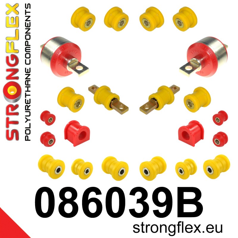STRONGFLEX|086039B: Zestaw zawieszenia tylnego Honda Civic VI 95-00 UK MA/MB MC MG ZS 5 95-07 Rover 400 II HH-R 45 99-05