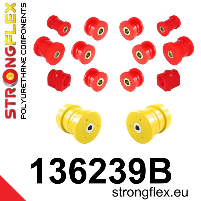 STRONGFLEX|136239B: Full suspension polyurethane bush kit Opel/Vauxhall Astra H 04-10 Zafira B 05-14 A05 Meriva 10-17