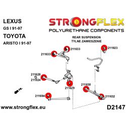 STRONGFLEX|211923B: Tuleja stabilizatora tylnego Toyota Aristo I 91-97 S140 Lexus 2