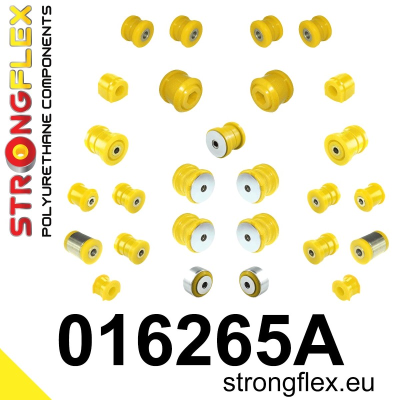 STRONGFLEX|016265A: Komplettes Fahrwerk Buchsen-Kit SPORT Alfa Romeo 159 05-11 type 939 FWD Brera 05-10 Spider III