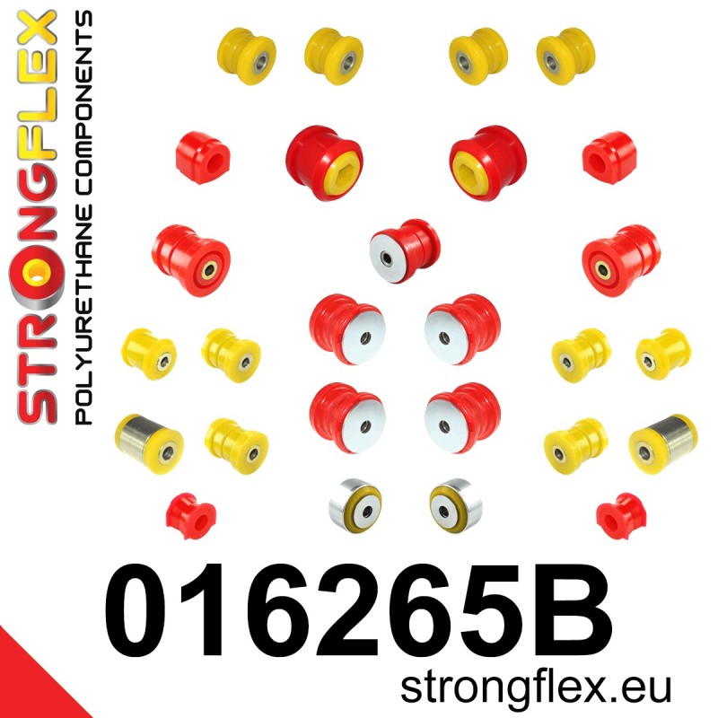 STRONGFLEX|016265B: Komplettes Fahrwerk Buchsen-Kit Alfa Romeo 159 05-11 type 939 Q4 Brera 05-10 Spider III