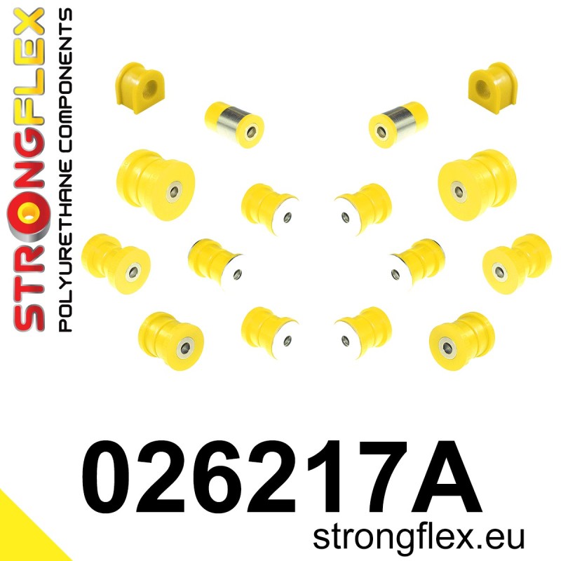 STRONGFLEX|026217A: Zestaw tylnego zawieszenia SPORT Audi 80/90 S2 RS2 B4 91-96 Quattro A4 S4 RS4 I 95-01 B5 Sedan Avant 97-01