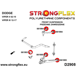 STRONGFLEX|061995A: Tuleja wahacza dolnego SPORT Dodge Viper II 02-10 III 12-17 2