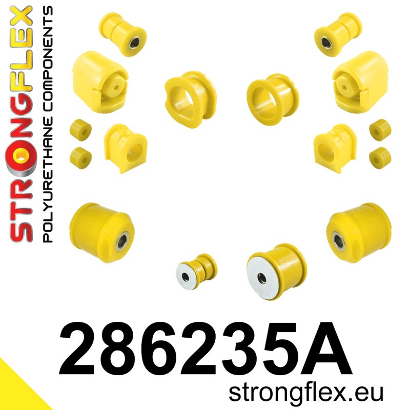STRONGFLEX|286235A: Full suspension bush kit SPORT Nissan Almera I 95-00 N15