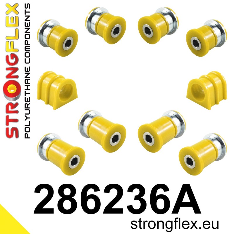 STRONGFLEX|286236A: Front suspension bush kit SPORT Nissan Navara II 05-14 D40 Xterra 05-15 N50 Pathfinder III 04-14 R51