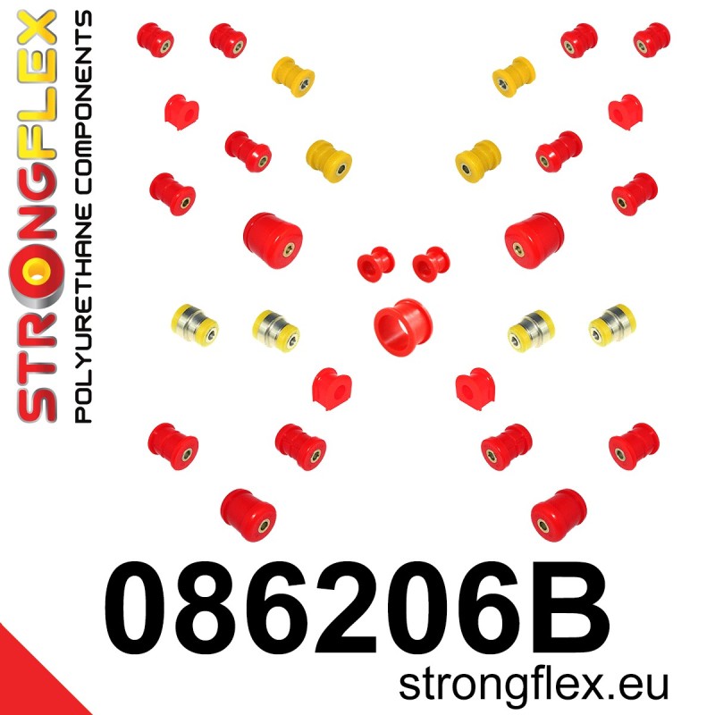 STRONGFLEX|086206B: Full suspension bush kit Honda Prelude V 96-01 BB Type SH