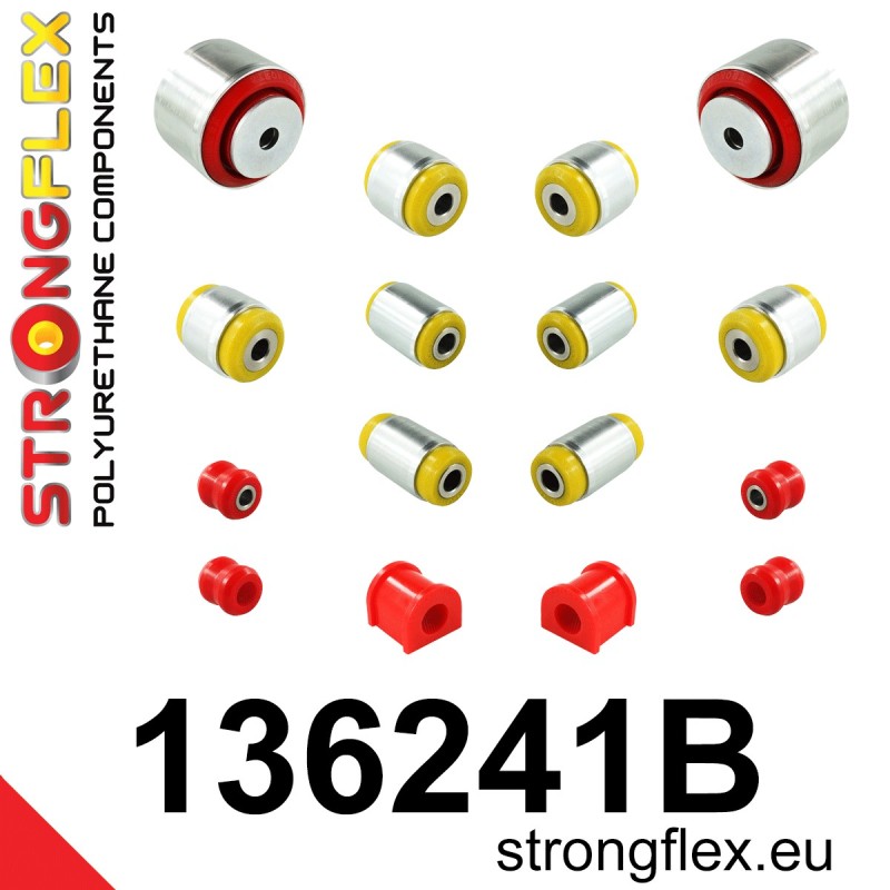 STRONGFLEX|136241B: Zestaw zawieszenia tylnego Saab 9-3 II 02-14 YS3F FWD