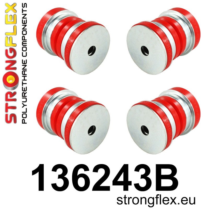 STRONGFLEX|136243B: Zestaw tulei tylnego wózka Fiat Croma II 05-10 Opel/Vauxhall Vectra Cavalier C 02-08 Signum 03-08 Cadillac