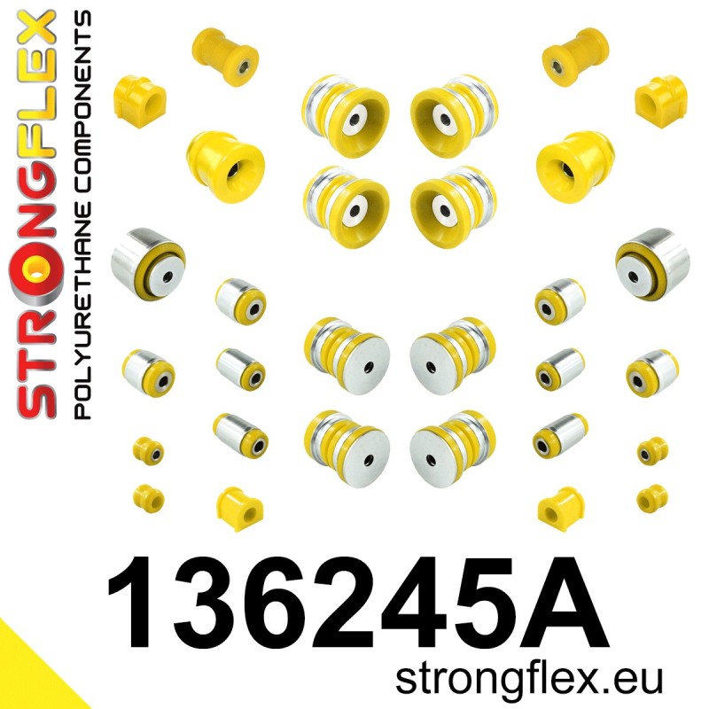 STRONGFLEX|136245A: Kompletny zestaw zawieszenia SPORT Saab 9-3 II 02-14 YS3F FWD