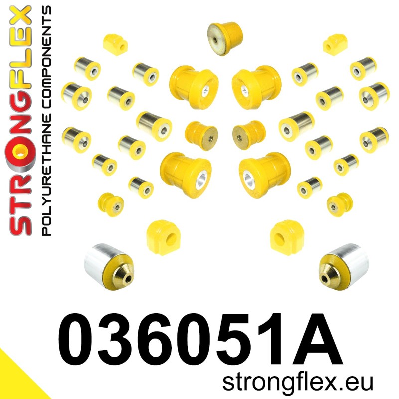 STRONGFLEX|036051A: Kompletny zestaw zawieszenia SPORT BMW Seria 1 II 11-19 F20/F21 RWD 3 VI 13-20 F30 F31 F34 F80 2 I 13-21