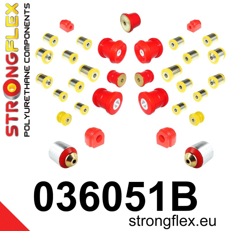 STRONGFLEX|036051B: Kompletny zestaw zawieszenia BMW Seria 1 II 11-19 F20/F21 RWD 3 VI 13-20 F30 F31 F34 F80 2 I 13-21 F22 F23