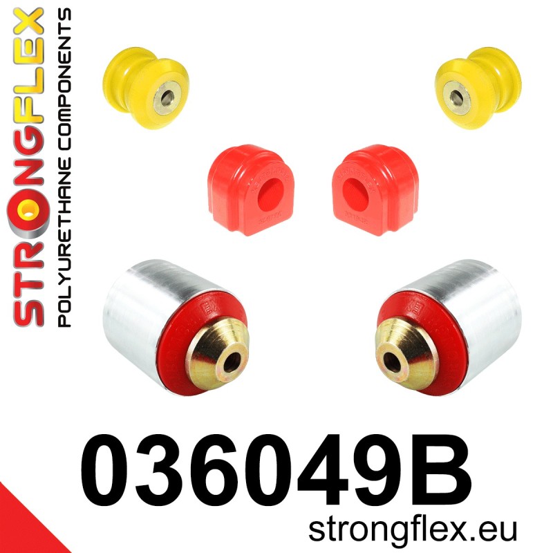 STRONGFLEX|036049B: Vorderradaufhängungsbuchsensatz BMW Serie 1 II 11-19 F20/F21 RWD 3 VI 13-20 F30 F31 F34 F80 2 I 13-21 F22