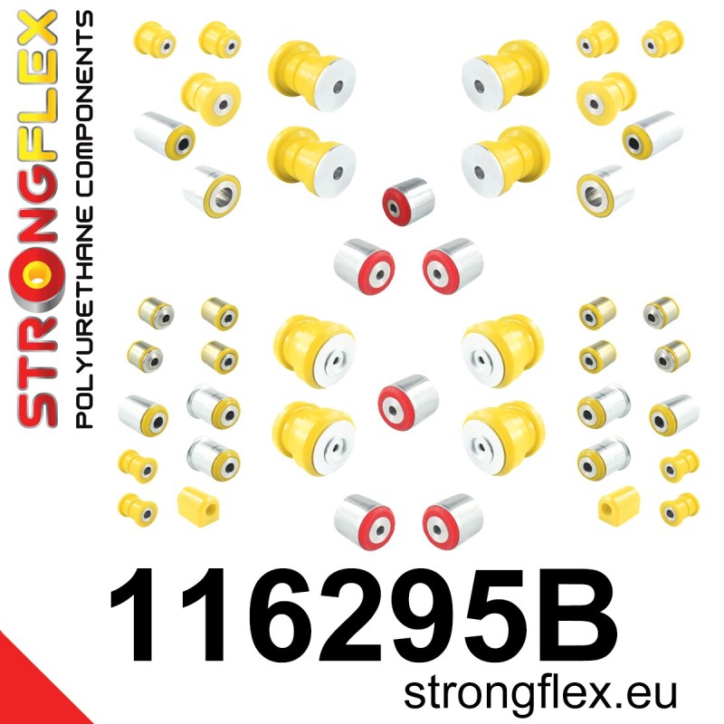 STRONGFLEX|116295B: Full suspension polyurethane bush kit Mercedes GL X164 06-12 ML W164 05-11