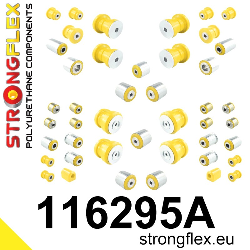 STRONGFLEX|116295A: Full suspension polyurethane bush kit SPORT Mercedes GL X164 06-12 ML W164 05-11