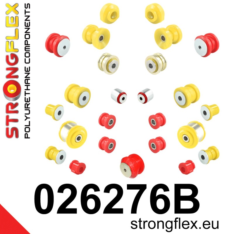 STRONGFLEX|026276B: Komplettes Fahrwerk Buchsen-Kit Audi A6/S6 RS6 C4 94-97 94-97 Quattro 100 S4 90-94 Plus
