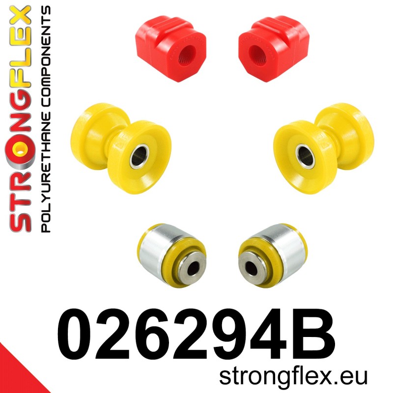 STRONGFLEX|026294B: Front suspension bush kit Audi V8 D11 89-94 100/S4 C3 82-91 Quattro FWD 200 83-91 C2 76-82 79-82