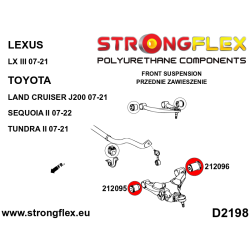 STRONGFLEX|212096A: Tuleja wahacza przedniego dolnego – tylna SPORT Toyota Sequoia II 07-22 Tundra 07-21 Land Cruiser J200 2