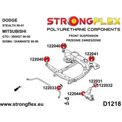 STRONGFLEX|122040A: Front subframe bushing – front / rear SPORT Dodge Stealth 90-01 FWD AWD Mitsubishi GTO/3000GT 90-00 Sigma 2