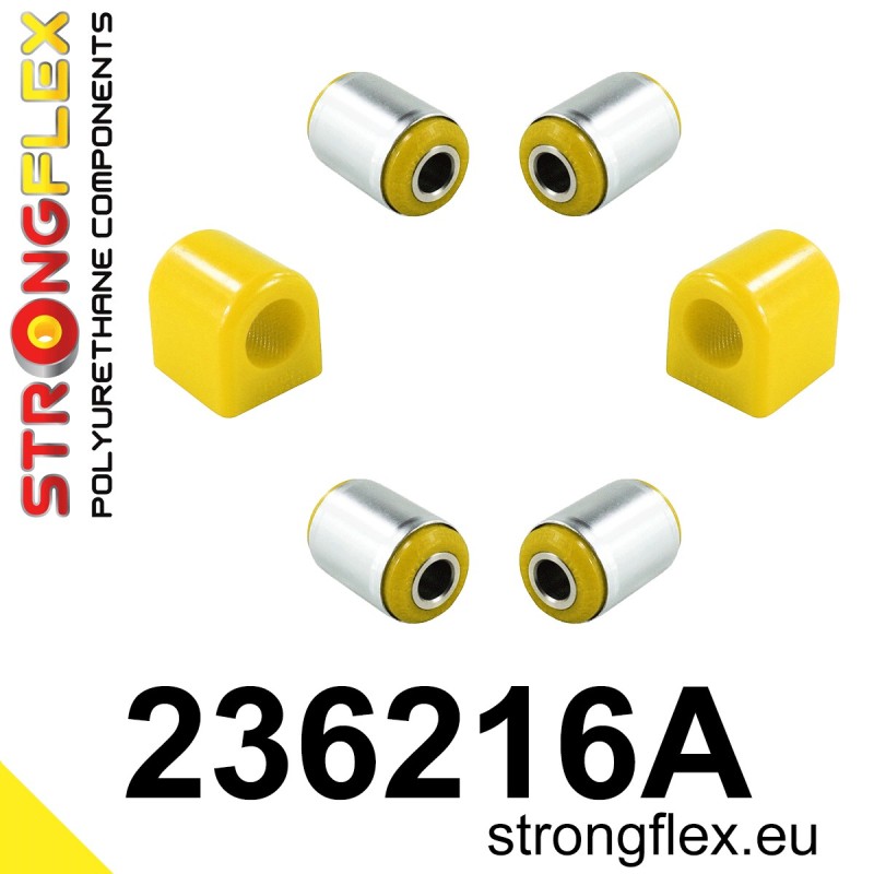 STRONGFLEX|236216A: Front suspension bush kit SPORT Volvo C70 I 97-05 850 91-97 FWD S70 96-00 V70