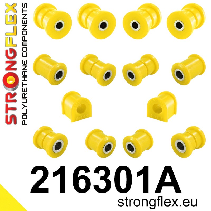 STRONGFLEX|216301A: Rear suspension bush kit SPORT Toyota Celica IV 85-89 T160 FWD AT160 ST160 ST162 ST163