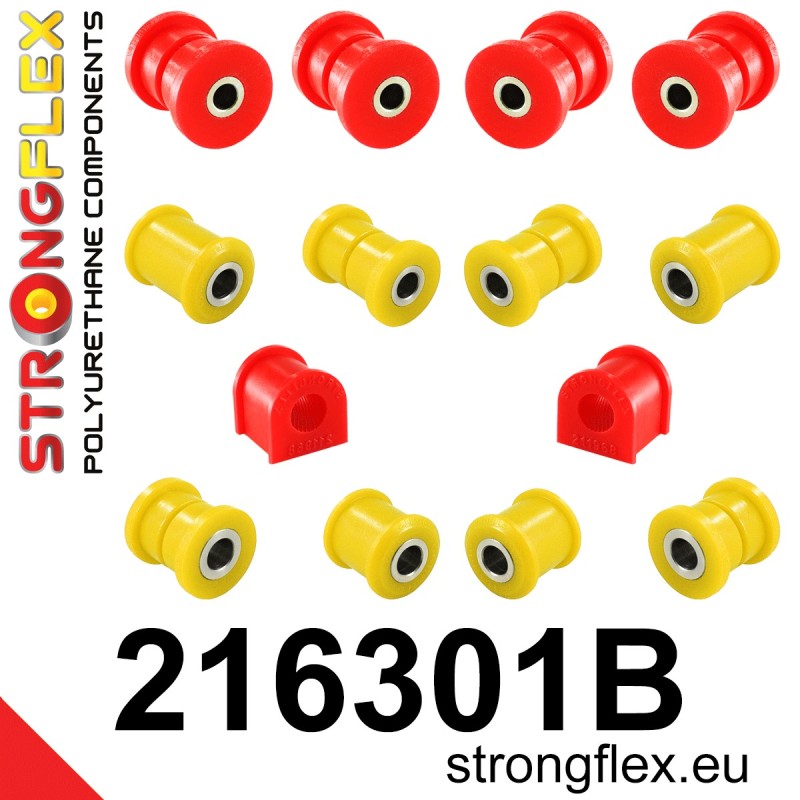 STRONGFLEX|216301B: Rear suspension bush kit Toyota Celica IV 85-89 T160 FWD AT160 ST160 ST162 ST163