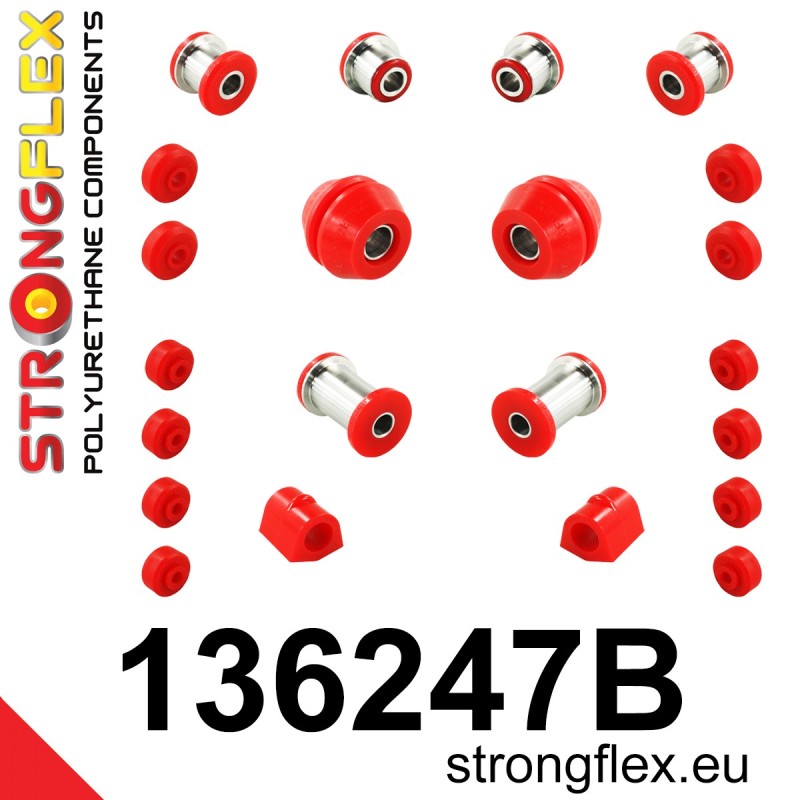 STRONGFLEX|136247B: Front suspension bush kit Opel/Vauxhall Commodore A 67-71 Rekord 63-65 C 66-71 B 65-66