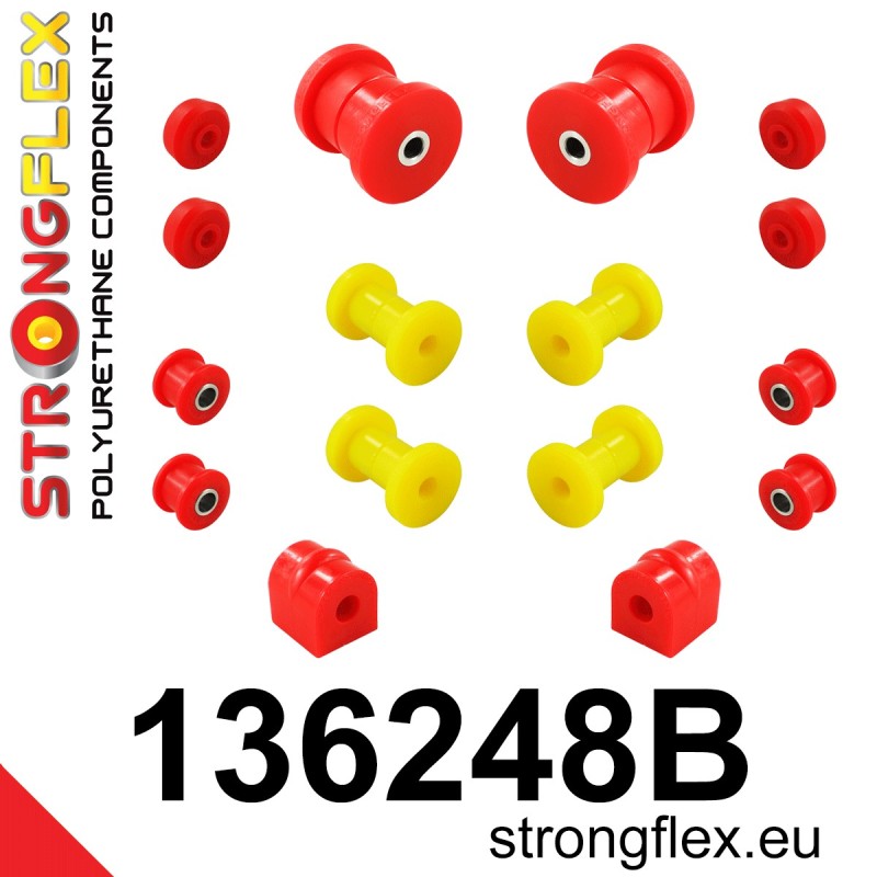 STRONGFLEX|136248B: Rear suspension bush kit Opel/Vauxhall Rekord A 63-65 B 65-66