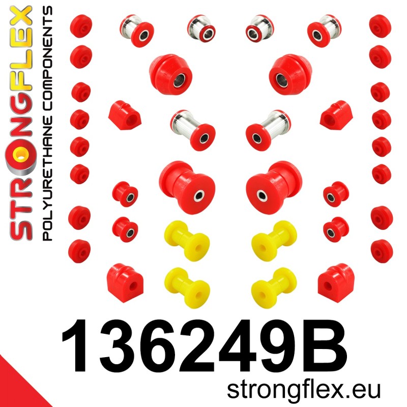 STRONGFLEX|136249B: Full suspension polyurethane bush kit Opel/Vauxhall Rekord A 63-65 B 65-66