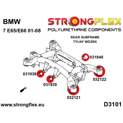 STRONGFLEX|032121B: Hintere Achsträger – vordere Buchse BMW Serie 7 IV 01-08 E65/E66 2