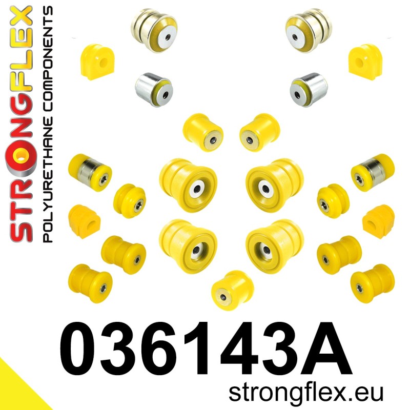 STRONGFLEX|036143A: Full suspension polyurethane bush kit SPORT BMW Series 7 IV 01-08 E65/E66