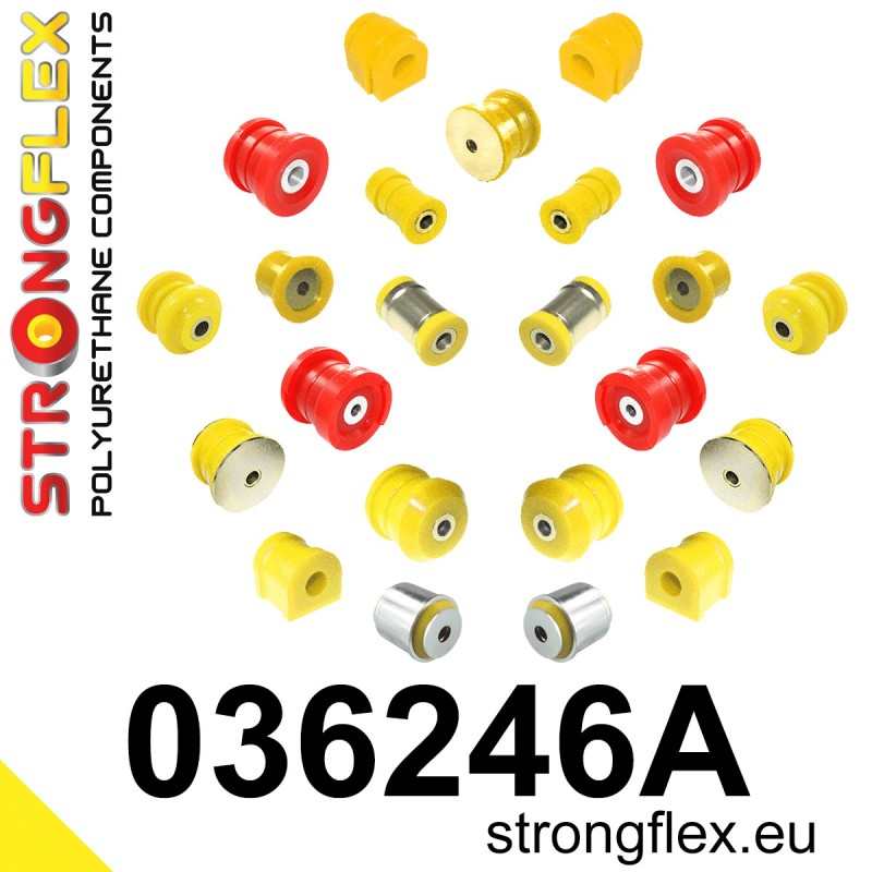 STRONGFLEX|036246A: Full suspension polyurethane bush kit SPORT BMW X3 I 03-10 E83