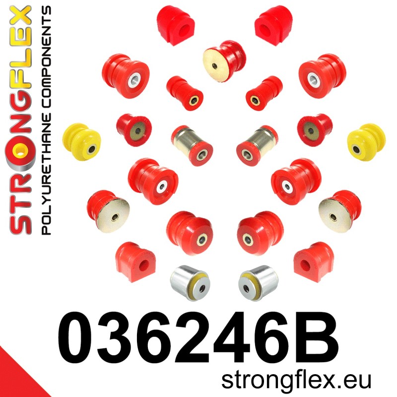 STRONGFLEX|036246B: Full suspension polyurethane bush kit BMW X3 I 03-10 E83