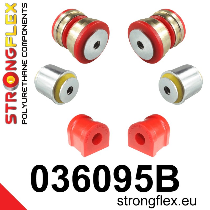 STRONGFLEX|036095B: Vorderachsbuchsen Satz BMW X5 I 99-06 E53 X3 03-10 E83