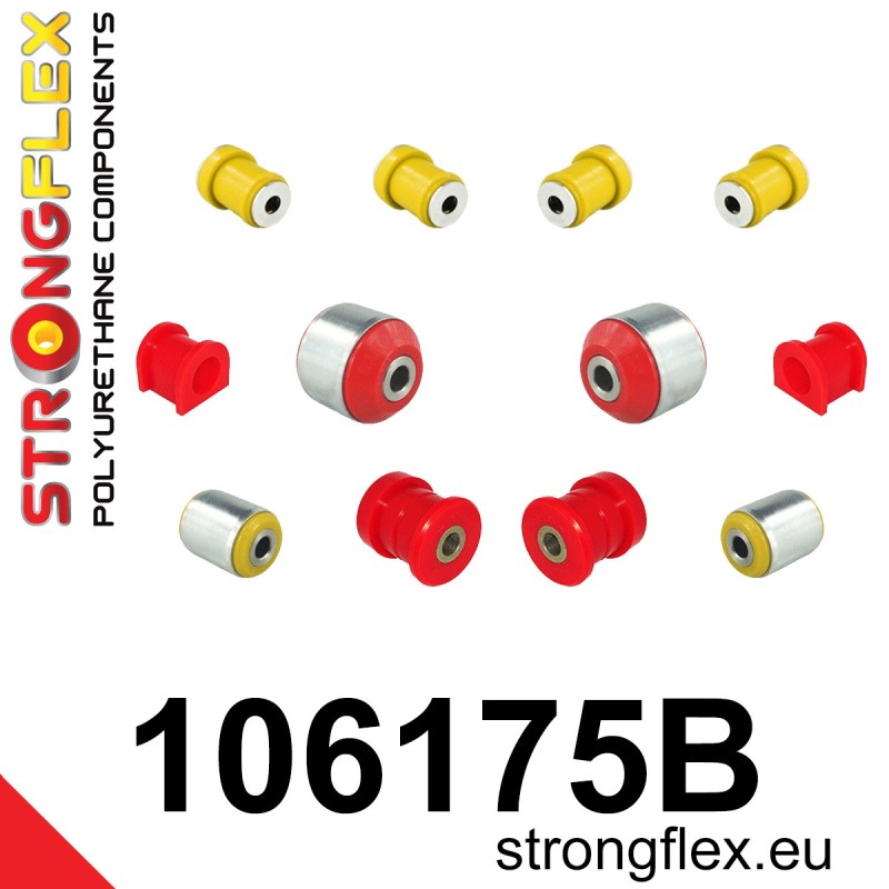STRONGFLEX|106175B: Polyurethan Buchsensatz Vorderachse Mazda RX-8 03-12 SE3P