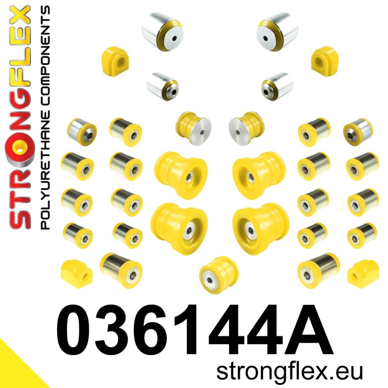 STRONGFLEX|036144A: Full suspension polyurethane bush kit SPORT BMW Series 3 VII 18- G20/G21 G80 RWD XDRIVE 4 II 20- G22 G23