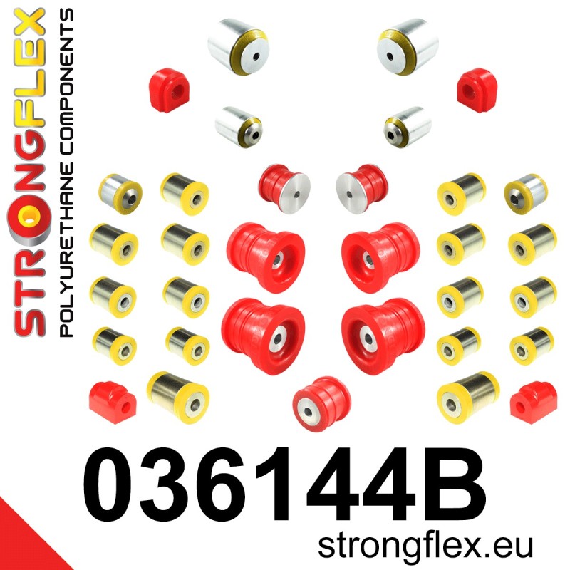 STRONGFLEX|036144B: Full suspension polyurethane bush kit BMW Series 3 VII 18- G20/G21 G80 RWD XDRIVE 4 II 20- G22 G23 G26 G82