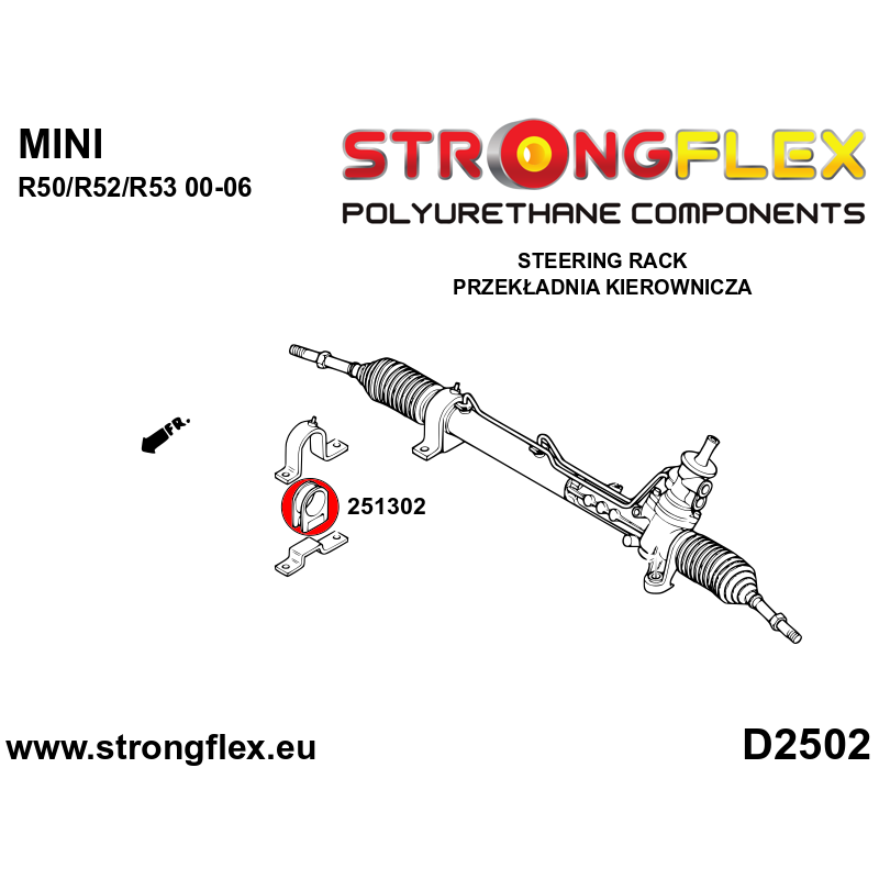 STRONGFLEX|256205B: Full suspension bush kit up to 05/2003 Mini R50/R52/R53 00-06