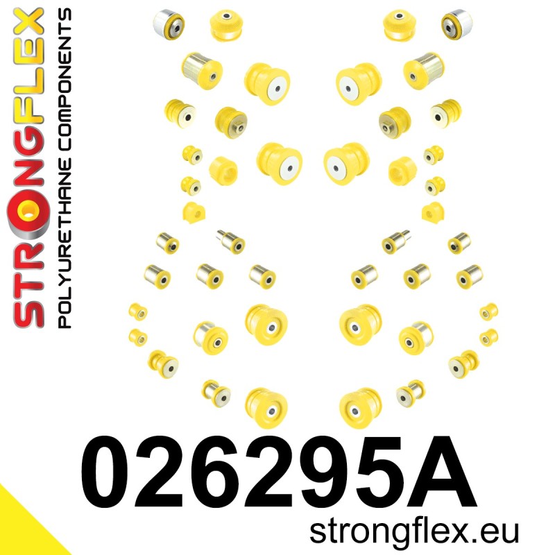 STRONGFLEX|026295A: Full suspension polyurethane bush kit SPORT Audi A8/S8 D2 94-02 FWD