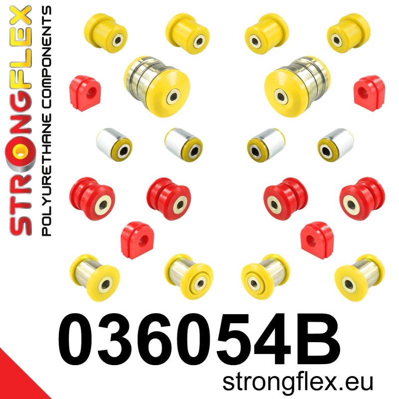 STRONGFLEX|036054B: Fahrwerk Buchsen-Kit BMW X6 I 07-14 E71/E72 X5 II 06-13 E70