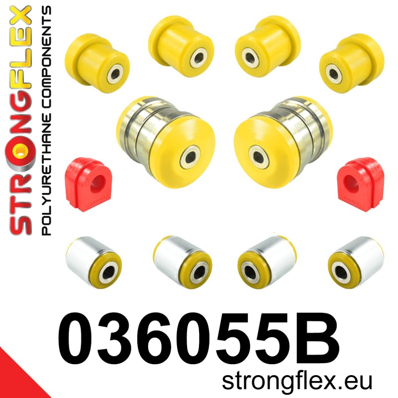 STRONGFLEX|036055B: Vorderachsbuchsen Satz BMW X6 I 07-14 E71/E72 X5 II 06-13 E70