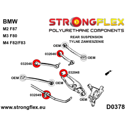 STRONGFLEX|032048A: Casquillo interior de la horquilla inferior trasera SPORT BMW Seria 3 VI 13-20 F30/F31 F34 F80 M3 2 I 13-21 2