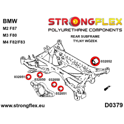 STRONGFLEX|032050B: Rear diff mount - front bush BMW Seria 3 VI 13-20 F30/F31 F34 F80 14-18 M3 2 I 13-21 F22 F23 F87 2