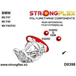 STRONGFLEX|032053: Podwójny wspornik tylnego dyferencjału BMW Seria 3 VI 13-20 F30/F31 F34 F80 14-18 M3 2 I 13-21 2