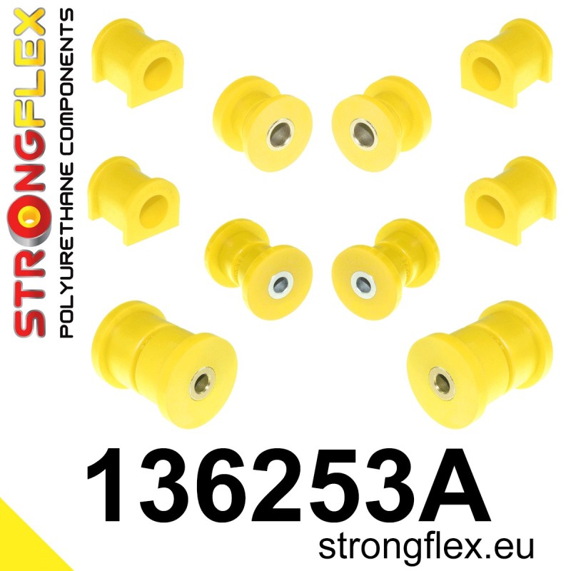 STRONGFLEX|136253A: Front suspension and ream beam bush kit SPORT Opel/Vauxhall Corsa A 82-93 S83