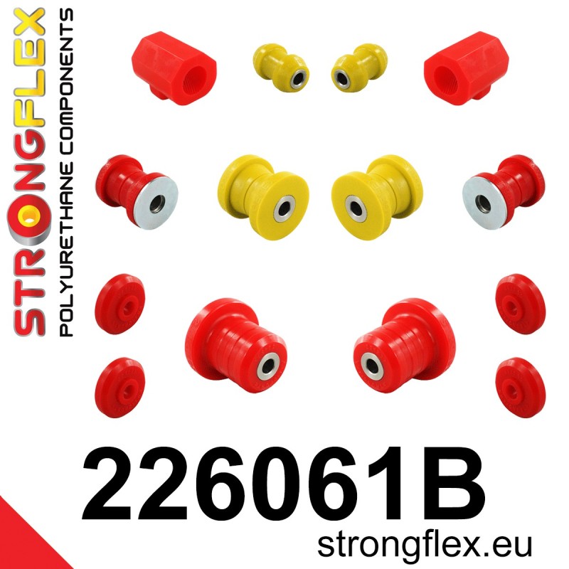 STRONGFLEX|226061B: Kompletny zestaw zawieszenia Audi 50 74-78 Volkswagen Derby 77-81 Polo I/II 75-94 86 86C