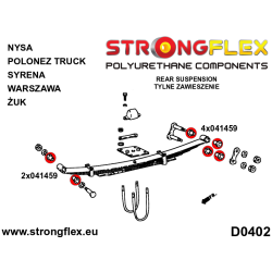 STRONGFLEX|041459A: Rear spring bush SPORT Polonez Truck 8803 Nysa 5994 Żuk 5998 Warszawa 51-73 Syrena 2
