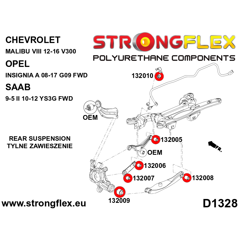 STRONGFLEX|132005A: Rear upper control arm bushing – inner SPORT Katalog