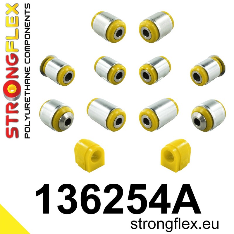 STRONGFLEX|136254A: Rear suspension bush kit SPORT Chevrolet Malibu VIII 12-16 V300 Opel/Vauxhall Insignia A 08-17 G09 FWD Saab